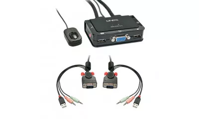 KVM Switch 2-port USB VGA